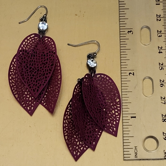 Feather Earrings - Picture 2 of 2